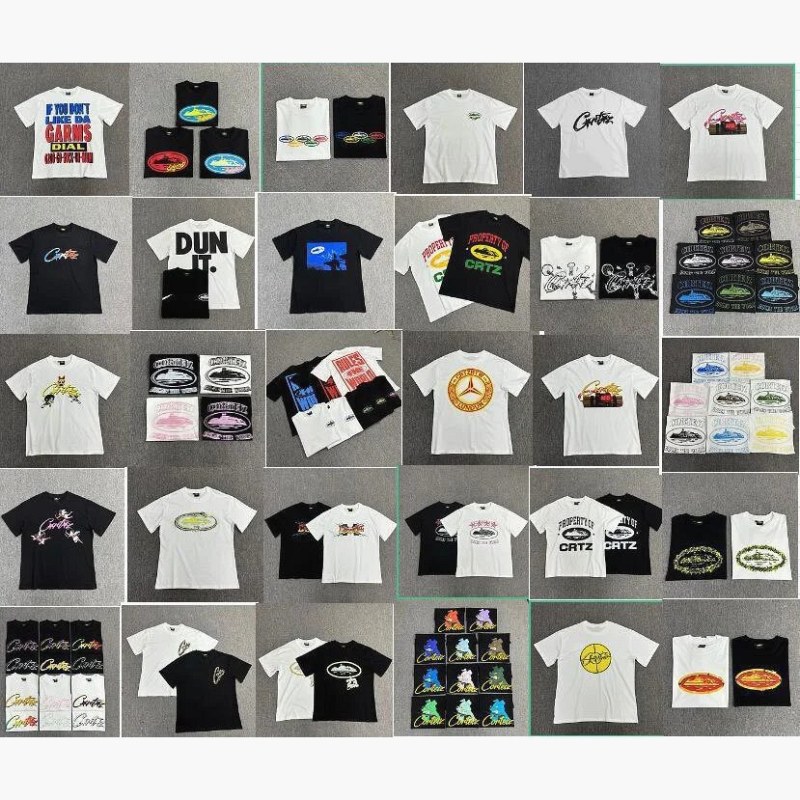 Corteiz Graphic Print Multicolor T-Shirt Collection Review: Loose Crew-Neck Tee, S–3XL