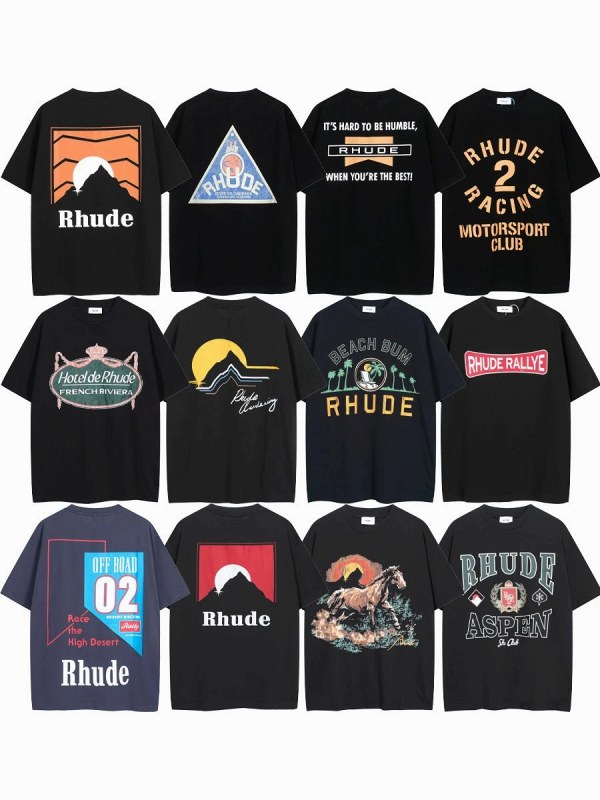 Rhude "Dark" Series T-Shirt Collection Review: We Sized Down and Still Got a Short Hem