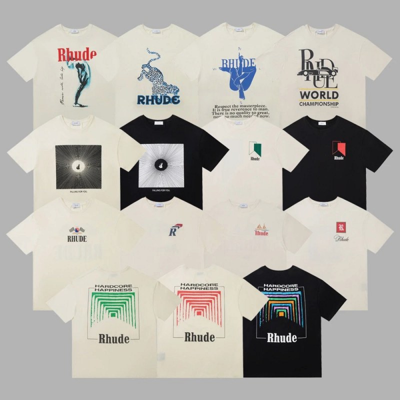 Rhude Multicolor T-Shirt Collection Review: The Apricot-or-Black Decision, Measured in Daylight