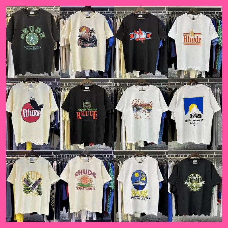 Rhude Streetwear T-Shirt Collection Review: 220g Long-Staple Cotton, Oversized Cut, S–XL